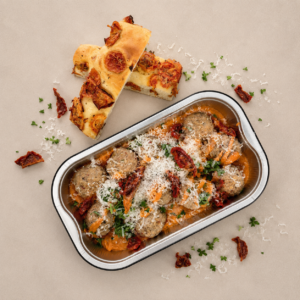Albondigas to share (12 stuks) met foccacia
