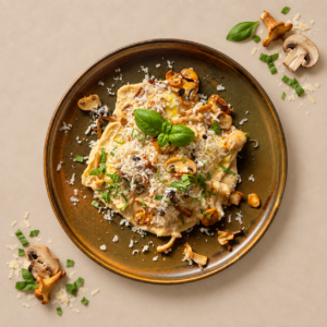 RAVIOLI TARTUFO E FUNGHI (voorgerecht)